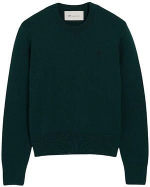 Ami Paris Maglione Ami De Coeur - Verde