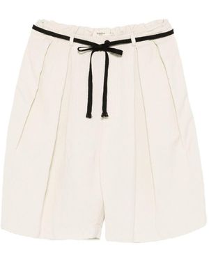Barena Shorts Con Cintura - Bianco