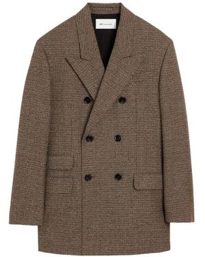 Ami Paris Blazer Doppiopetto - Marrone