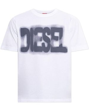 DIESEL T-Shirt T Adjust Aa6 Bianca - Bianco
