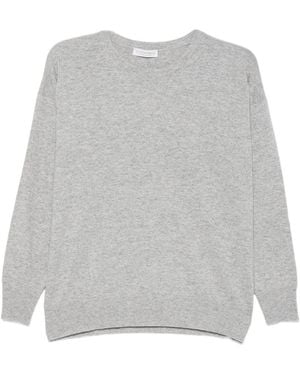 Le Tricot Perugia Maglia Girocollo Manica Lunga - Grigio