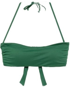 Fisico Solo Top Bikini Con Dettagli Increspati E Allacciatura Al Collo - Verde