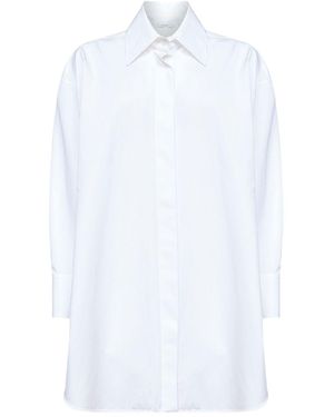 Givenchy Camicia Asimmetrica Abbottonata - Bianco