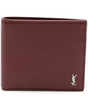 Saint Laurent Portafoglio Mini Cassandre East/West - Viola
