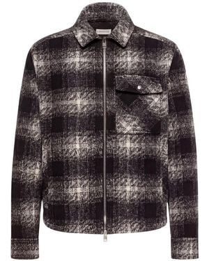 Moncler Camicia A Quadri - Nero