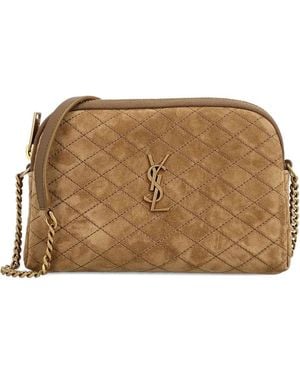 Saint Laurent Pochette Con Zip Gaby - Marrone