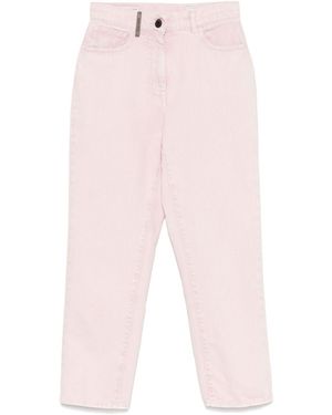 Peserico Jeans Crop - Rosa