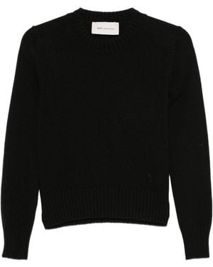 Ami Paris Maglione A Coste - Nero