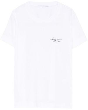 Givenchy T-Shirt Con Stampa Logo-Donna - Bianco