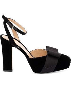 Fendi Pumps "After" Tacco 9 Con Onde - Nero