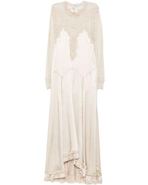 Isabel Marant Abito Dolores Con Ruches - Bianco