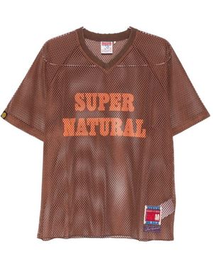 DEUS Maglietta Girocollo Con Logo Manica Corta - Marrone