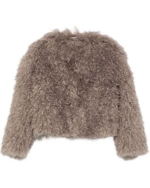Tagliatore Giacca Crop - Marrone