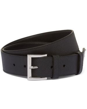 Prada Cintura Con Logo - Nero