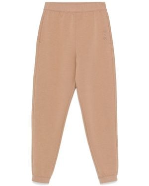 Max Mara 'S Max Mara
Pantaloni Sportivi Con Logo Ricamato - Neutro