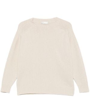 Le Tricot Perugia Maglione Con Maniche Raglan E Bord - Neutro