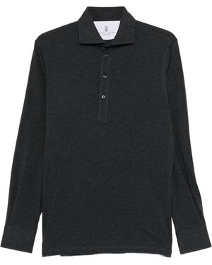 Brunello Cucinelli Polo A Maniche Lunghe - Nero