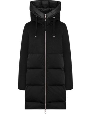 DUNO Cappotto Talia Con Cappuccio - Nero