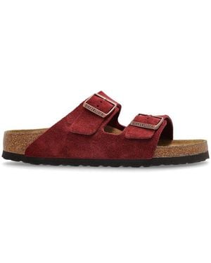Birkenstock Arizona Double-Buckle Slippers - Red