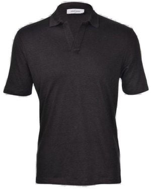Gran Sasso Short Sleeve Polo Shirt - Black
