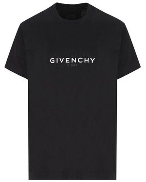 Givenchy Snake Cny Back Logo Regular Fit T-Shirt in Black