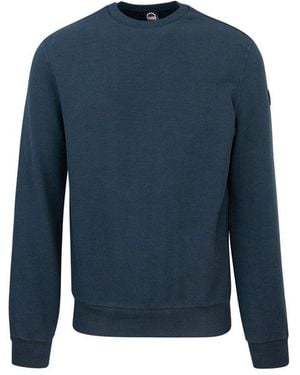 Colmar Ottoman-Effect Round-Neck Sweatshirt - Blue