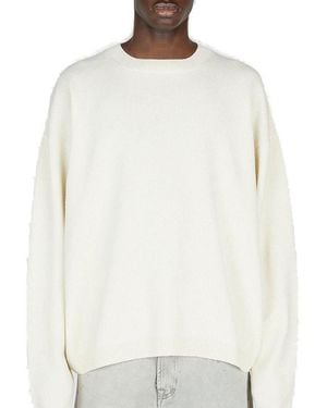 Diomene Kintted Crewneck Jumper - White
