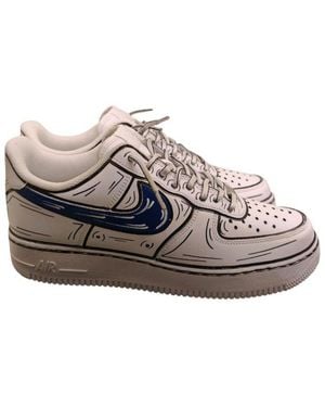 Nike Round Toe Lace-Up Trainers - Multicolour