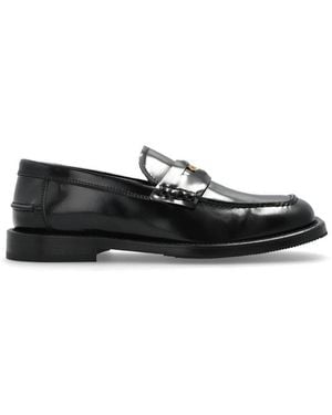 Moschino Square Toe Loafers - Black