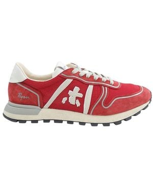 Premiata Ryan 6818 Lace-Up Trainers - Red