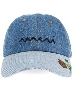 Marni Denim Baseball Cap - Blue