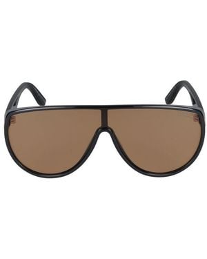 Tom Ford Photochromatic Achilles Mask Frame Sunglasses - Black
