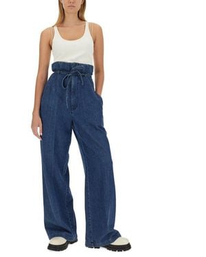 Boyish Wide-Leg Palazzo Jeans - Blue