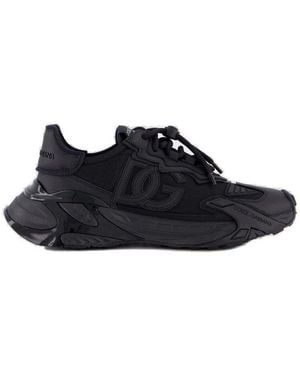 Dolce & Gabbana Dg Logo Patch Low-Top Trainers - Black