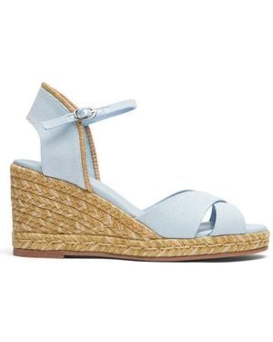 Stuart Weitzman Mirela Ii Espadrille Wedges - Blue
