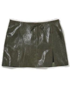Paloma Wool Slit Detailed Mini Skirt - Green