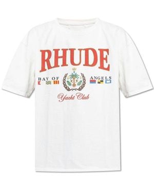 Rhude Bay Of Angels Graphic T-Shirt - White