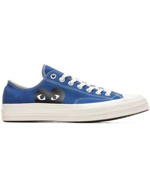 Converse X Comme Des Garçons Play Chuck 70 Ox Low-Top Trainers - Blue