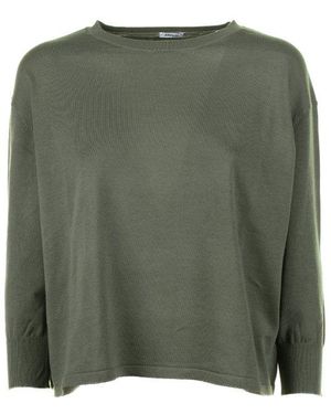 Aspesi Long-Sleeved Crewneck Jumper - Green