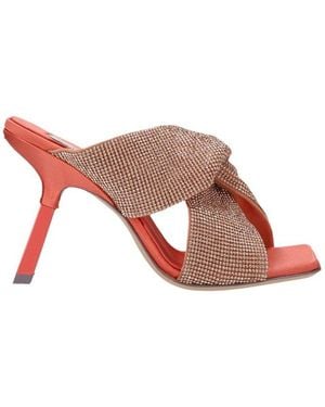 Sebastian Milano Paris Glamour Mules Sandals - Brown
