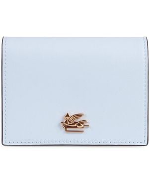 Etro Pegaso Plaque Bi-Fold Wallet - White