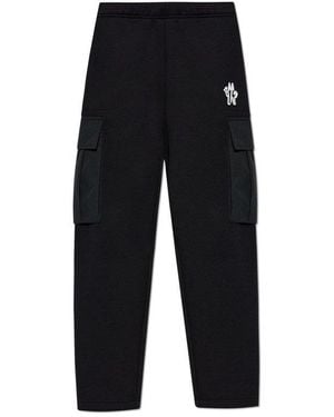 Moncler Logo Patch Cargo Joggers - Black