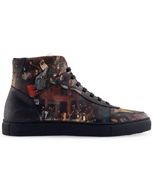 Vivienne Westwood Graphic Printed Lace-Up Trainers - Multicolour
