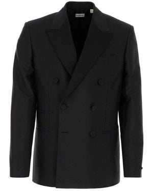 Burberry Wool Blend Blazer - Black