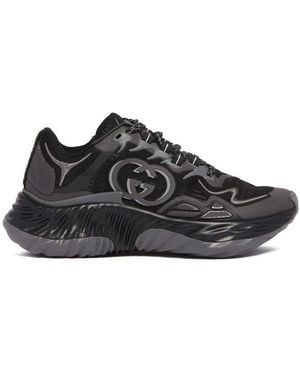 Gucci Ripple Interlocking G Trainers - Black