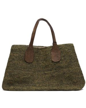 IBELIV Rio Woven Large Tote Bag - Brown
