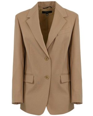 Weekend by Maxmara Single-Breasted Blazer - Natural