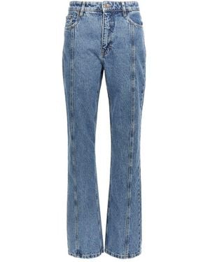ROTATE BIRGER CHRISTENSEN Velcro Emblem Jeans - Blue