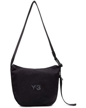 Y-3 Logo Printed Small Crossbody Bag - Black