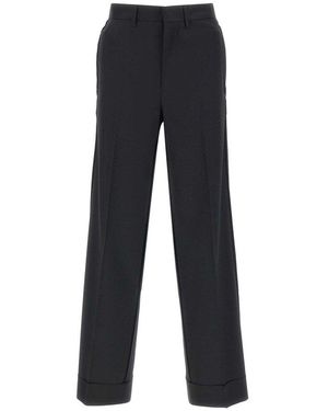 MM6 by Maison Martin Margiela Straight-Leg Tailored Trousers - Blue